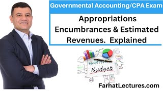 Governmental Budgeting Appropriations Encumbrances CPA Exam BAR [upl. by Leunas]