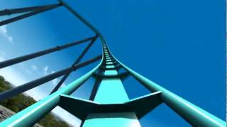 Leviathan Roller Coaster Virtual POV CGI Animated BampM Giga Coaster Canadas Wonderland 2012 [upl. by Ellegna]