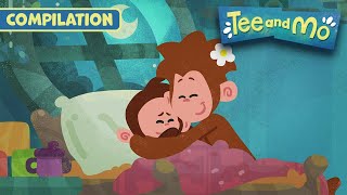 Bedtime for Tee  Tee and Mo 🐒 COMPILATION 🙈 15 MINUTES [upl. by Cross]