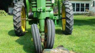 JOHN DEERE TRACTOR rollo matic FRONT END TUBALCAIN [upl. by Yllib]