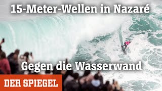 Nazaré Portugal Wettkampf der Big Wave Surfer  DER SPIEGEL [upl. by Ahsiuqram]