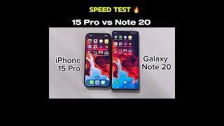 iPhone 15 Pro vs Galaxy Note 20  Speed TEST [upl. by Pillsbury]