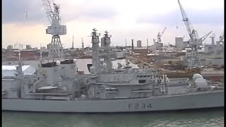 Royal Navy ships in Portsmouth Harbour  July 2001 [upl. by Enrobialc948]