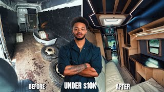 I Built The Ultimate Luxury Camper Van For Less Than 10k  Full Build Start to Finish [upl. by Allix]