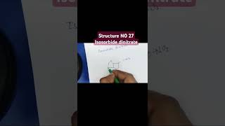 Structure of Isosorbide dinitrate [upl. by Hoxie]