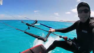 Flag Beach Fuerteventura  kite foiling [upl. by Eisej12]