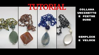 TUTORIAL COLLANA UNCINETTO CATENELLA [upl. by Hayes482]