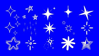 🔴 STARS DOODLES and SCRIBBLE Animation Overlay ➽ 22 Download link [upl. by Magree]