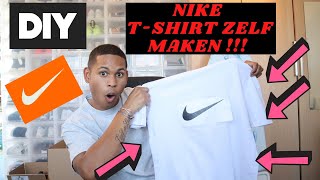 MIJN EIGEN NIKE TSHIRTMAKEN DIY TSHIRT BEDRUKKEN [upl. by Giacamo]