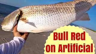 Whopper Plopper Fail  Massive Red Fish on Artificial [upl. by Eselahs524]