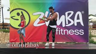 Omur Abay Zumba FitnessNew Choreo  Maluma  Felices los 4 Salsa Version ft Marc Anthony [upl. by Thomey]