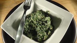 Creamed Spinach with pancetta [upl. by Freeborn]