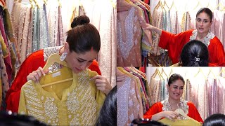 Kareena Kapoor Khan doing Shopping Lucknow kurtis from Pakistani Store  Kareena Kapoors shopping [upl. by Vigor686]