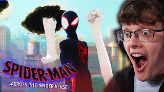 NEW SPIDERMAN ACROSS THE SPIDERVERSE International Trailer REACTION [upl. by Topper]