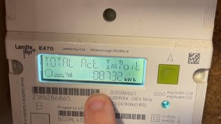 How to get a meter reading on a Landis GYR E470 electricity meter [upl. by Onailil999]