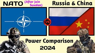 NATO vs Russia and China Military Power 2024  NATO vs Russia military power 2024  NATO vs Russia [upl. by Indnahc269]