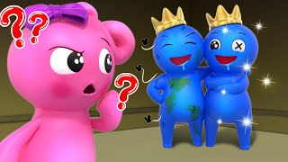 RICH TWIN VS BROKE TWIN BLUE  LOVE STORY  Rainbow Friends Cartoon 3D  SM Rainbow Friends 3D [upl. by Aneerak]