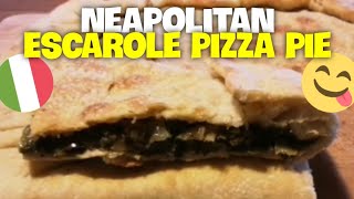 ❤️🍕 Neapolitan escarole pizza pie Full original traditional recipe [upl. by Lebna]