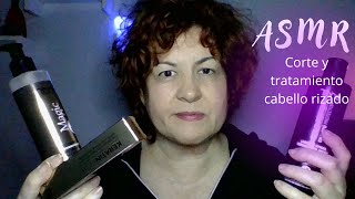 ✨ASMR Te corto tu pelo rizado y lo lavo con productos Tahe [upl. by Essa618]