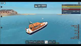 Mersey Class Lifeboat Launch RNLI ROBLOX [upl. by Malory]