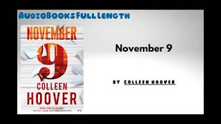 AudioBooks Free  Book November 9  By Colleen Hoover [upl. by Kcirrek]