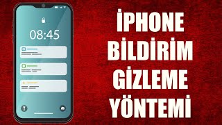 İPHONE EKRANDA MESAJ İÇERİĞİ GÖRÜNMESİN BİLDİRİM GİZLEME [upl. by Kalikow]