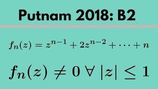 Putnam Exam  2018 B2 [upl. by Lrig]