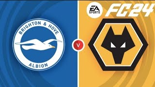 Brighton vs Wolves  Premier League  FC 24 [upl. by Darce]