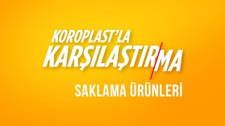 Koroplastla Karşılaştırma  Koroplast Çift Kilitli Dondurucu Torbası [upl. by Pufahl]