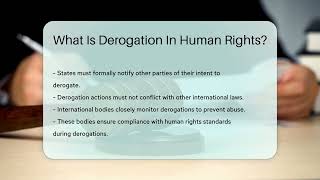 What Is Derogation In Human Rights  CountyOfficeorg [upl. by Sackman5]