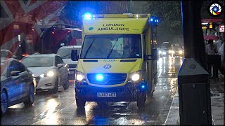 Heavy Rain Bull Horn Siren sound and Ambulance responding [upl. by Lenaj224]