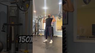 150x8 Overhead Press PR [upl. by Nairehs]