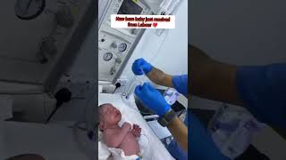 New born baby just recieving from Labour Room with low oxygen❤️🫶 cutebaby viralshorts [upl. by Robena]