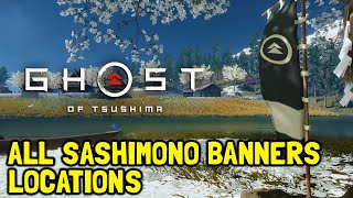 Ghost Of Tsushima All Sashimono Banner Locations [upl. by Aikin307]