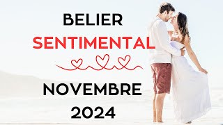 Bélier ♈️ Tirage Sentimental Novembre 2024 [upl. by Ahsilem746]