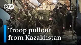 Russialed troops to pull out of Kazakhstan  DW News [upl. by Azilem333]