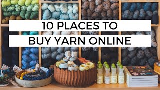 CROCHET FOR BEGINNERS 10 Places to Buy Yarn Online  Yarn Snob Approved [upl. by Tom]