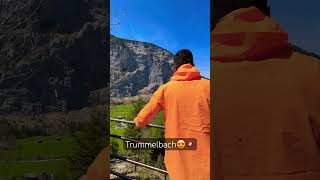 Trummelbach falls 😍🇨🇭Swiss village trending travel swissnature youtube mountains music [upl. by Vaas527]