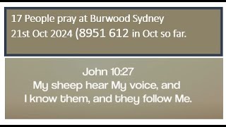 Burwood Sydney people commit to Jesus  21102024 [upl. by Cormack]