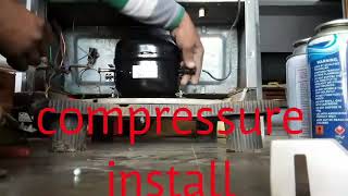 Refrigerator compressor install step to step फ्रिज में कंप्रेसर लगाने का तरीका स्टेप टू स्टेप [upl. by Grethel945]