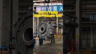 Kingda Slurry Pump High Pressure Test  Heavy Duty Slurry Pumps  High Head  Long Service Life [upl. by Sherye]