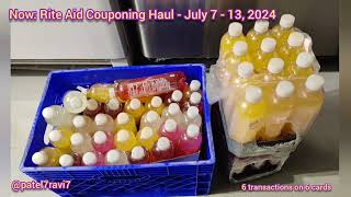 Rite Aid Couponing Haul  July 7  13 2024  Stay Hydrated  patel7ravi7 [upl. by Kinnon]