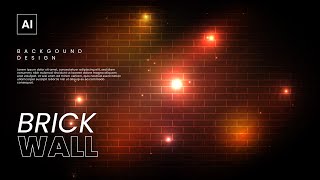 Tutorial for Making a Dark Brick Wall Texture Background Adobe Illustrator [upl. by Zat]