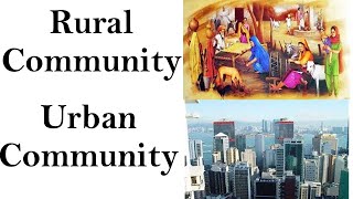 Characteristics of Rural and Urban Communities [upl. by Vullo]