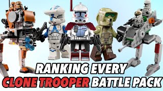 Ranking Every LEGO Star Wars Clone Trooper Battle Pack 20072023 [upl. by Slater]