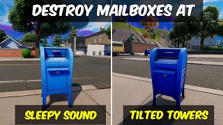 Destroy Mailboxes at Sleepy Sound or Tilted Towers  Fortnite Chapter 3 Week 10 Challenges [upl. by Inamik]