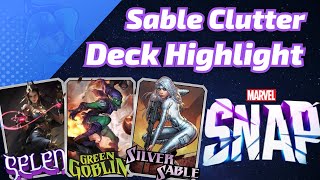 Silver Sable Selene Clutter 13 and 4 climbing back to INFINITE  Marvel SNAP Deck Highlight [upl. by Kiraa]