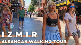 Izmir Turkey 2022 Alsancak Walking Tour  4K UHD 60FPS  The Most Famous District In City Center [upl. by Hines]