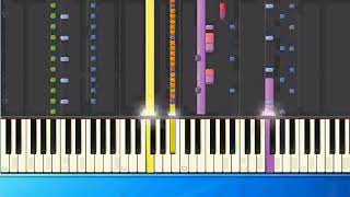 Planet Funk Chase the Sun ml Piano Tutorial Synthesia [upl. by Yaj]