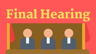 What happens on the day of the final hearing at Employment TribunalsCourts [upl. by Ydissak]